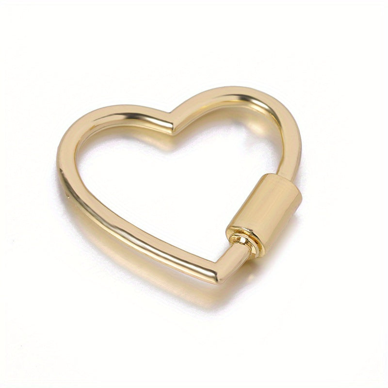 Heart Shape Screw Buckle Alloy Bracelet DIY Backpack Key Ring