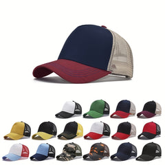 Colorful Breathable Baseball Cap Hip Hop Football Trucker Hat Unisex