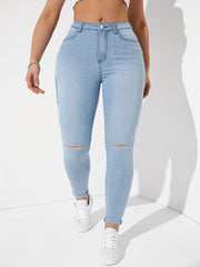 Ripped Skinny Jeans for Women