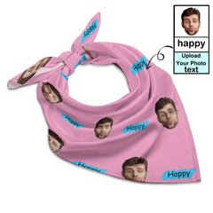 Personalized Photo Text Scarf Bandana