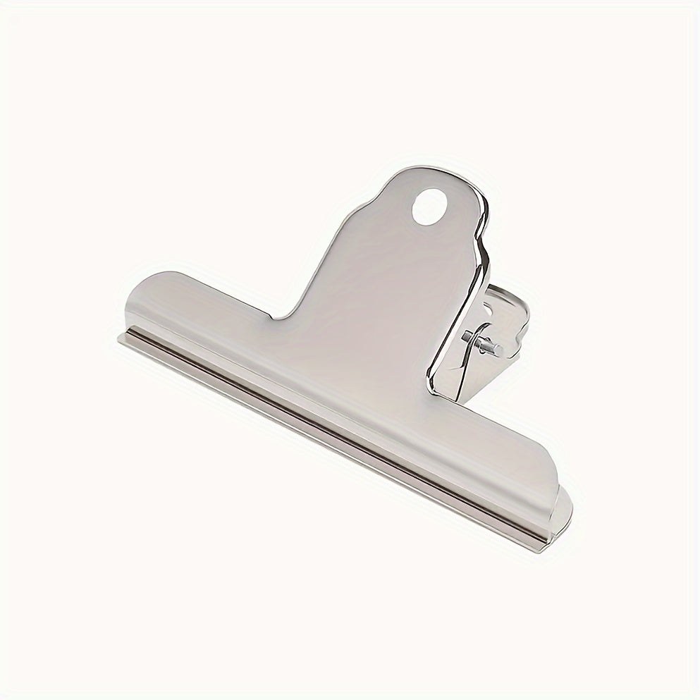 5pcs Large Paper Clip Silvery Metal File Binder Clip for Home Office School