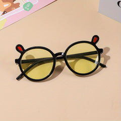 Kids Bear Sunglasses UV Protection Fun Colorful Hinge Joint Sunglasses
