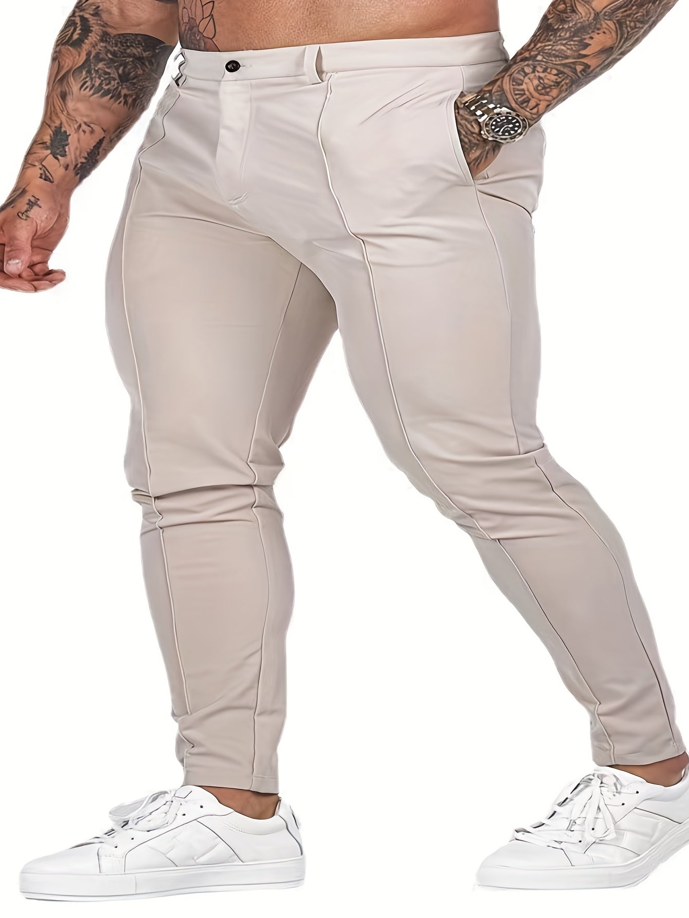 Men's Slim Fit Stretch Dress Pants for Business