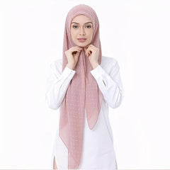 Chiffon Hijab Dotted Scarf Casual Shawl Bandana