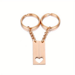 Personalized Stainless Steel Keychain - Name & Date Engraved