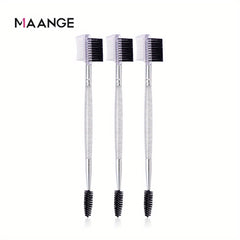 3-in-1 Eyebrow Eyelash Shaper Comb Makeup Brush Set