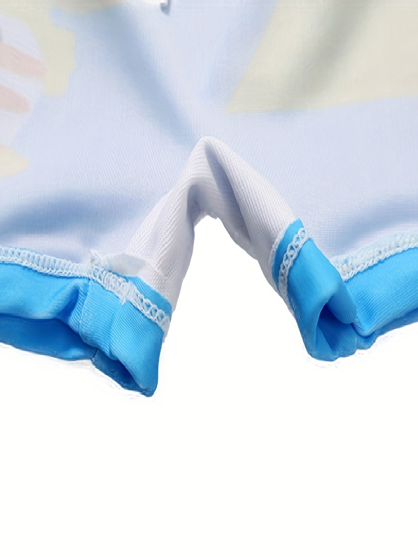 Pop Sharp Cartoon Graphic Kid's Swimwear Shorts With Hat Boy's Swimming Trunks