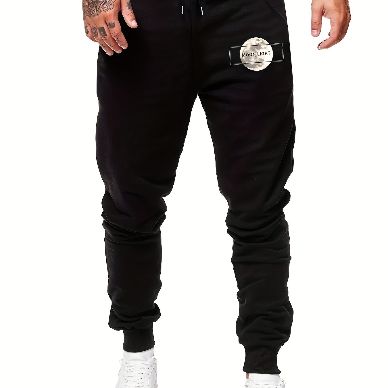 Moon Light Casual Graphic Joggers Men's Sweatpants