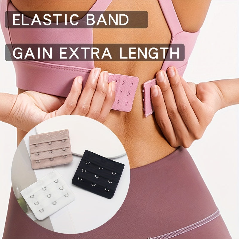 3pcs Elastic Bra Strap Extenders Comfortable Adjustable Bra Band