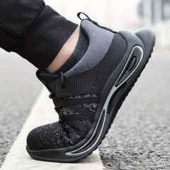 Men's Steel Toe Work Shoes Comfortable Sneakers Spring Summer