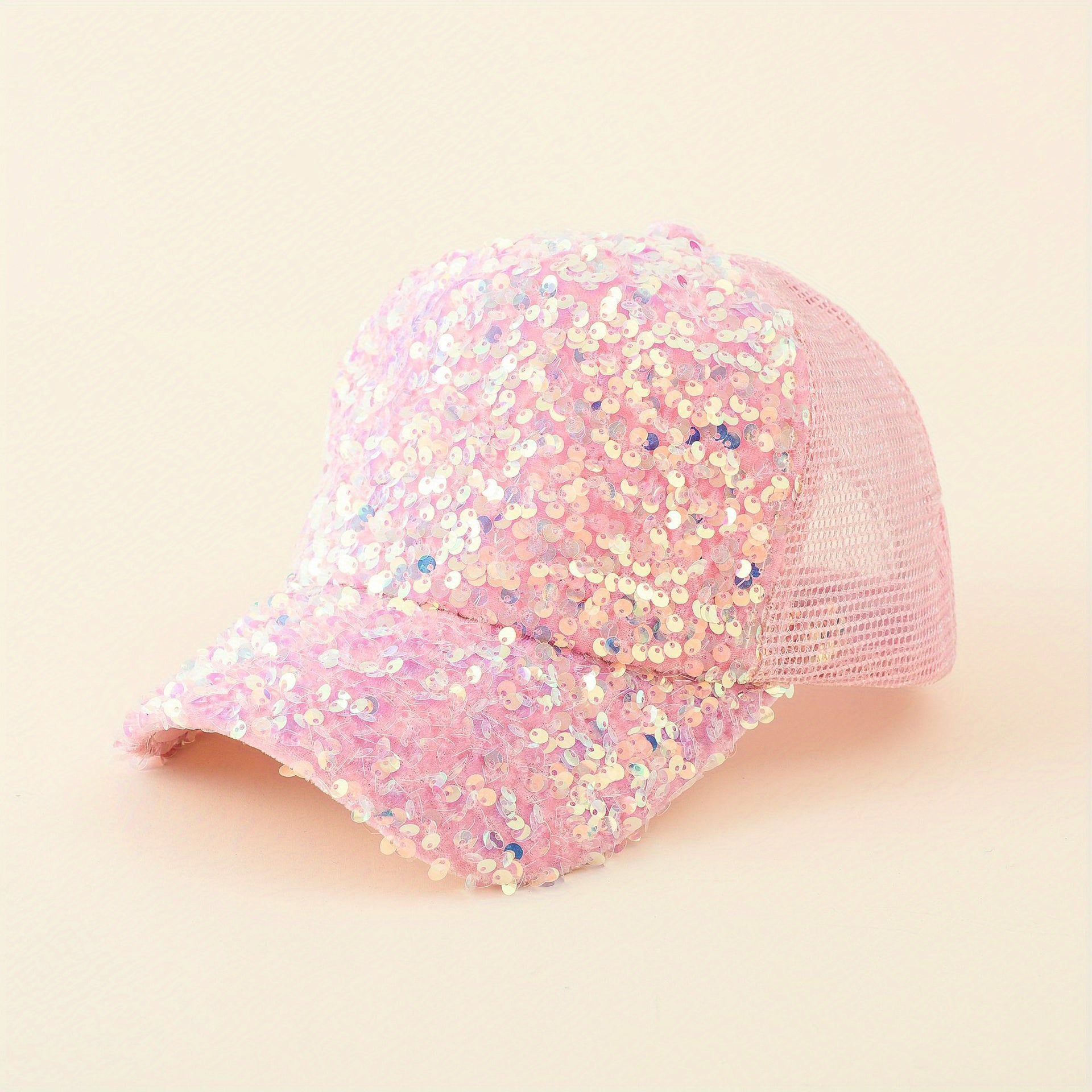 Sequin Y2K Trucker Hat Hip Hop Baseball Cap Adjustable Sunscreen Golf Dad Hats