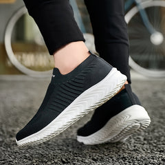 Women's Letter Slip on Casual Sneakers Mesh Breathable Sporty Outd