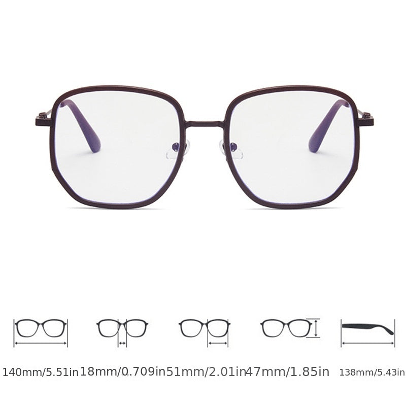 Square Anti Light Glasses Lightweight Spectacles Frame
