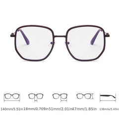 Square Anti Light Glasses Lightweight Spectacles Frame