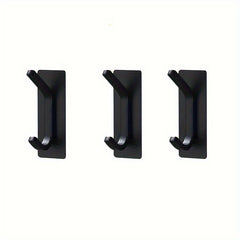 3pcs Adhesive Stainless Steel Hook Wall Mounted Towel Coat Hook