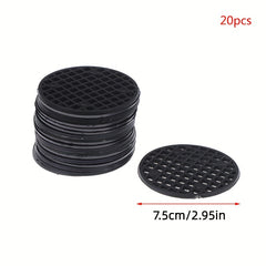 20pcs Flowerpot Mesh Pad Hole Mesh Mats Bonsai Basin Bottom Gasket