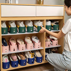 Shoe Rack Storage Artifact Space-saving Double-layer Shoe Cabinet