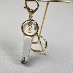 Macaroon Nail Clipper Earpick Keychain Bag Car Pendant Keyring