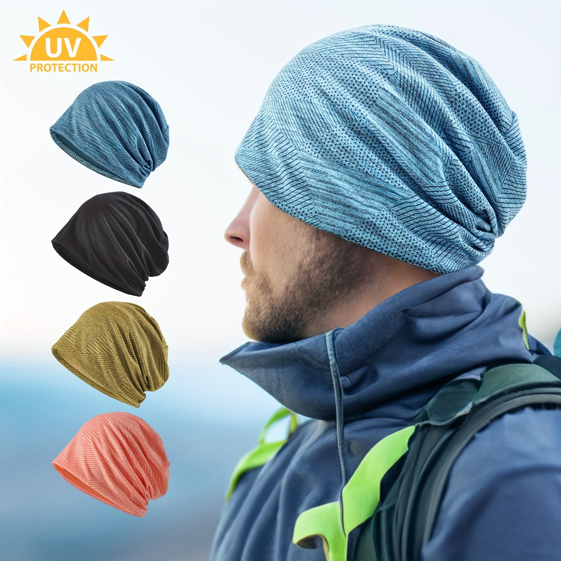 Breathable Mesh Hat UV Protection Cap for Outdoor Sports