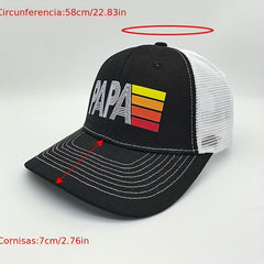 High PAPA Mesh Hat Unisex Adjustable Summer Print Baseball Cap