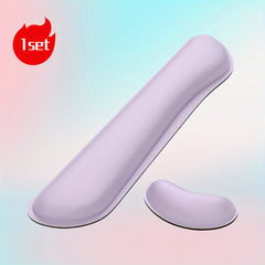 Keyboard & Mouse Wrist Rest Set Memory Foam Support Easy Typing & Pain Relief