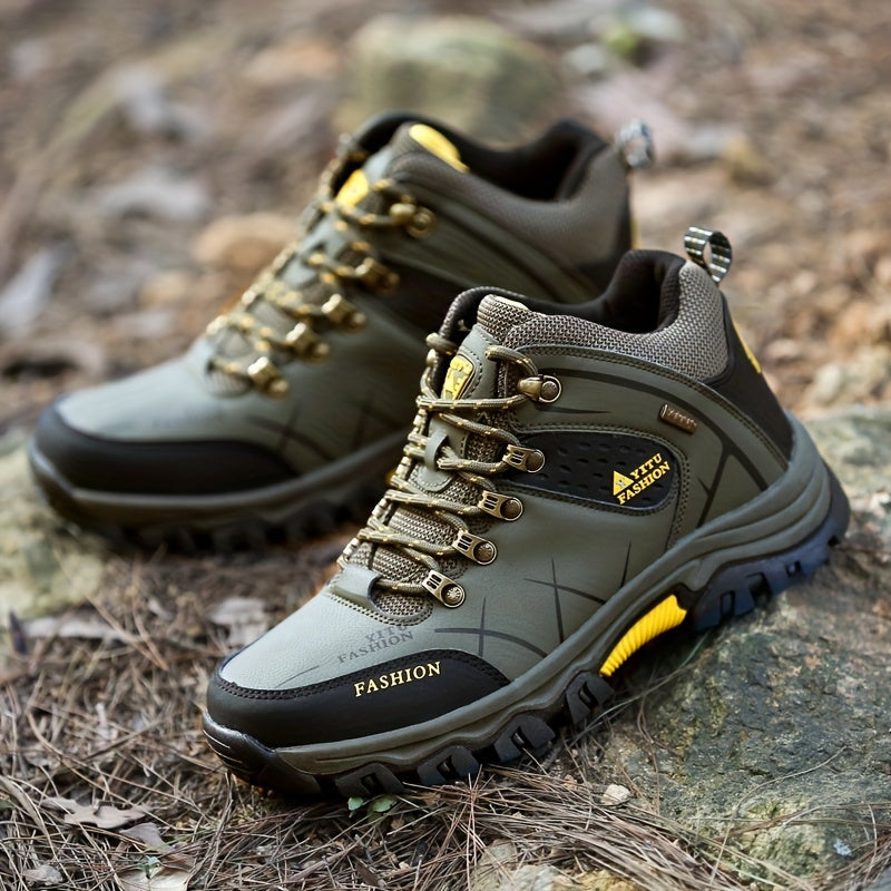 Men's Anti Collision Ankle Top Hiking Sneakers for Climbing Trekking