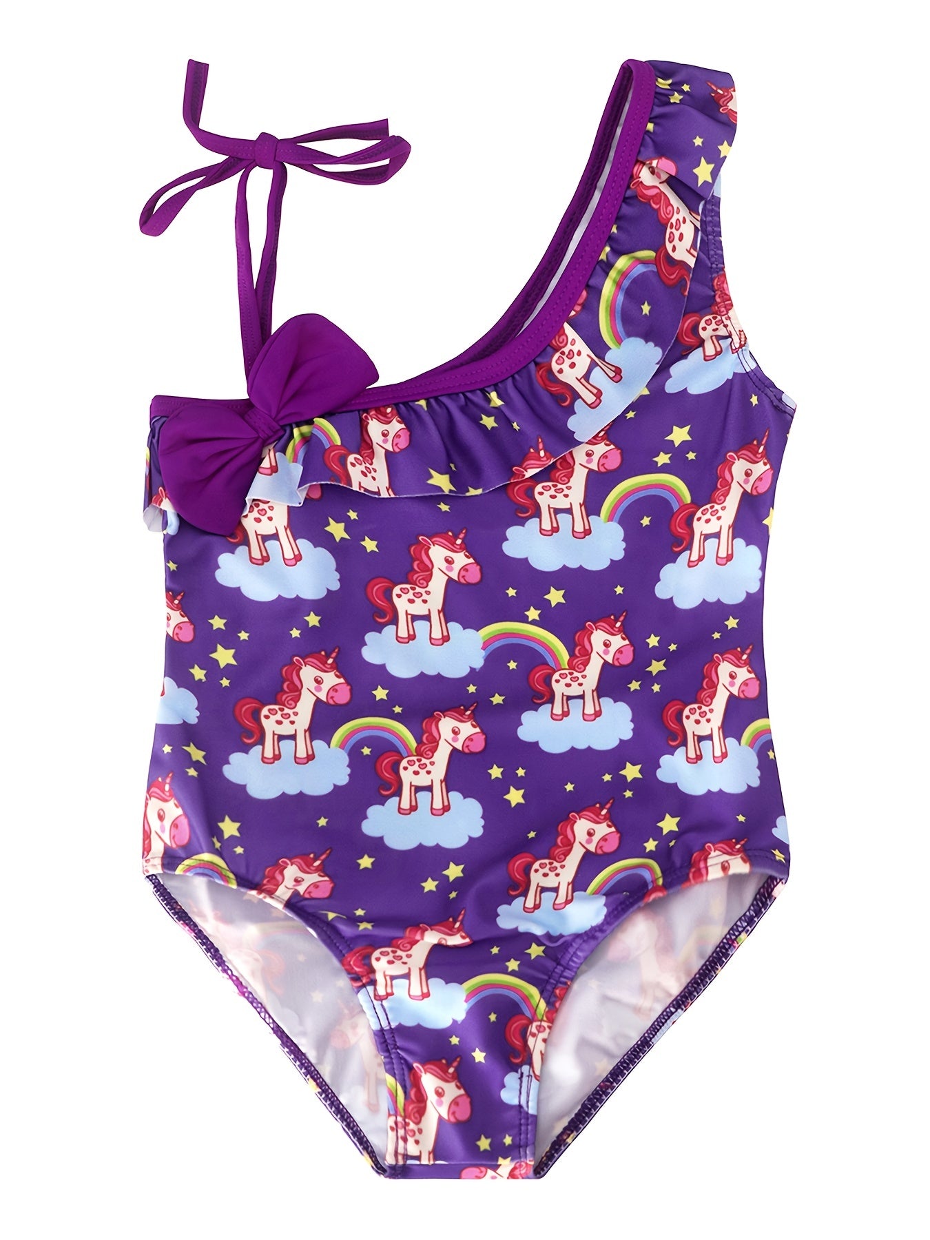Toddler Girls Unicorn Graphic One Piece Swimsuit