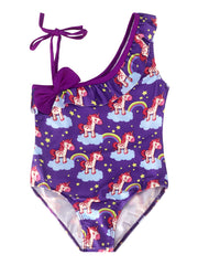 Toddler Girls Unicorn Graphic One Piece Swimsuit