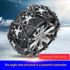 8pcs Anti-skid Snow Chain Tire Chain Emergency Plate