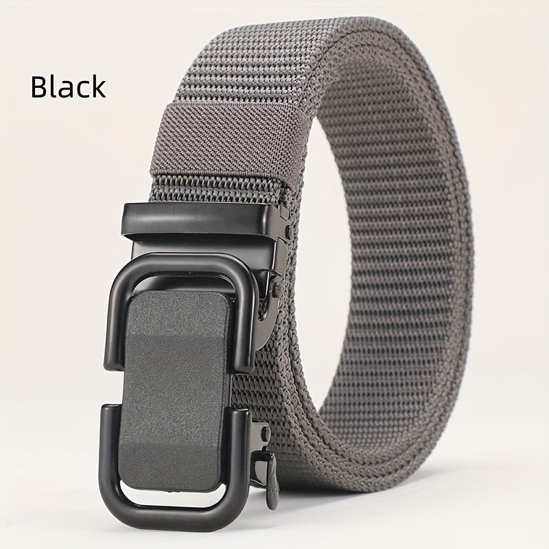 Men's Nylon Outdoor Casual Belt with Automatic Buckle
