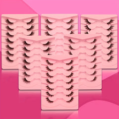 Cat Eyes Lashes Crisscross Half False Eyelashes Short Wispy Lashes