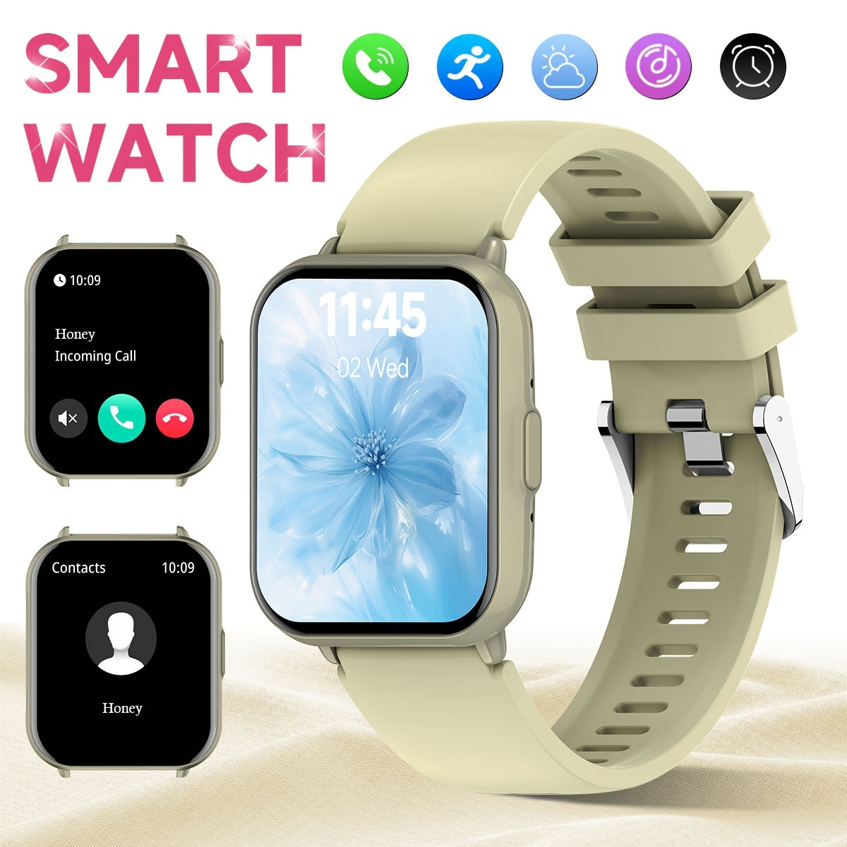 1.83 Inch Screen Smartwatch 1 ATM Wireless Calling Multiple Sports Modes