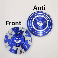 Fortune Spinner Toy Rock Paper Scissors YES NO Lucky Numbers 1 8 Durable Metal