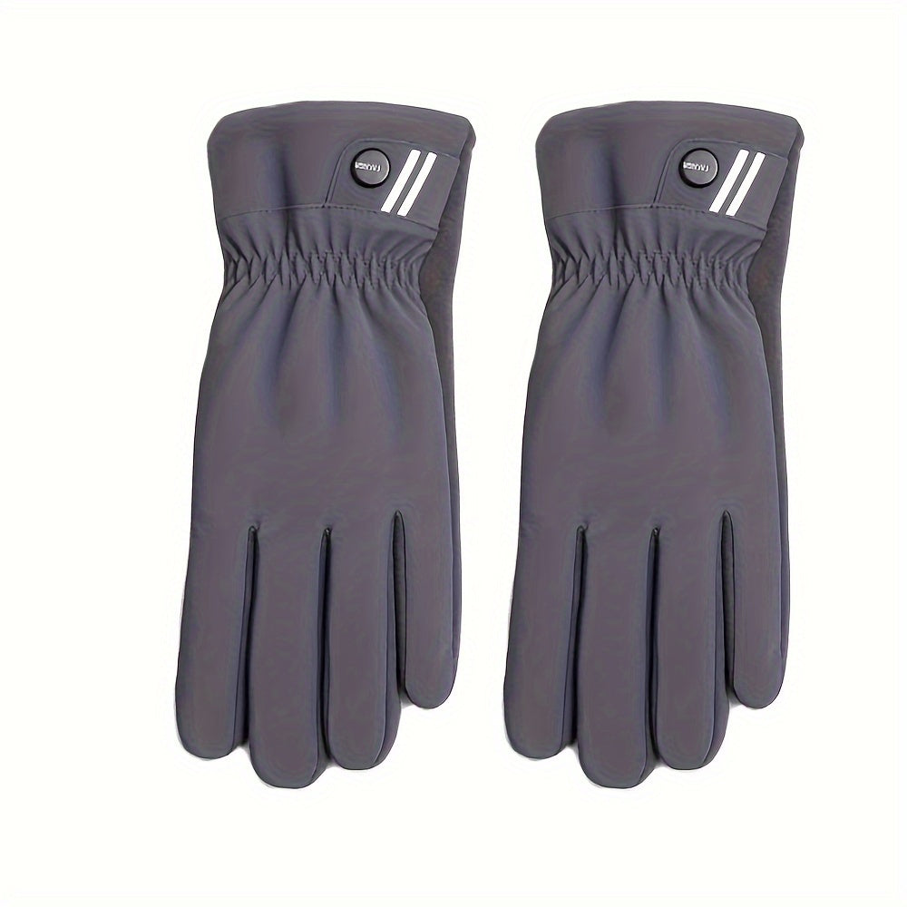 Winter Fleece Lined Warm Gloves For Women Men Anti Slip Thermal Touch Screen Glo