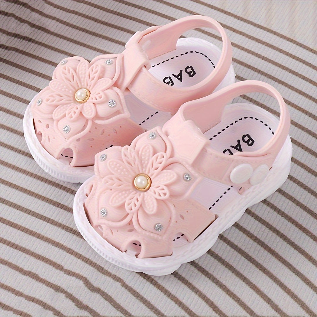 Baby Girls Flower Sandals Breathable Non-slip All Seasons