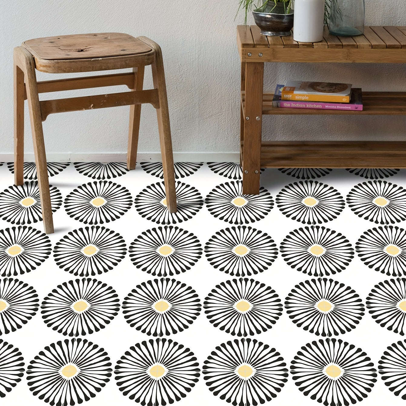 Moroccan Mosaic Look Self Adhesive PVC Tile