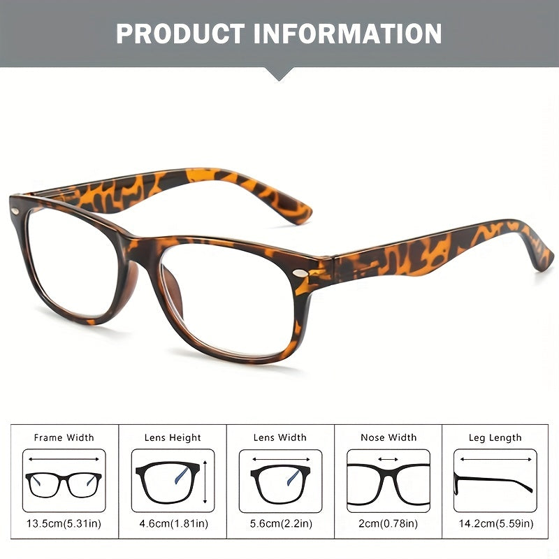 Men's Casual Anti Light Glasses Retro Reading Glasses Protective Glasses