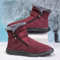 Winter Plus Velvet Women's Snow Boots Warm Lightweight Casual Zipper Snow Boots