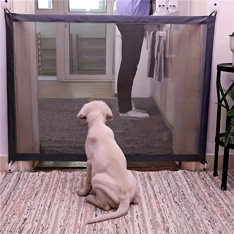 1PC Folding Mesh Dog Gate Portable Isolation Net Non Punching Barrier Safety Net