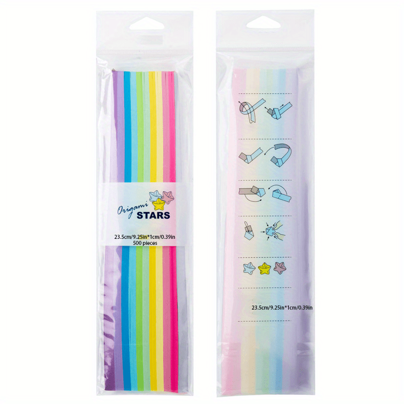 DIY Wishing Star Folding Paper Set 500 Strips