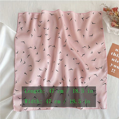 Animal Pattern Square Scarf Satin Bandana