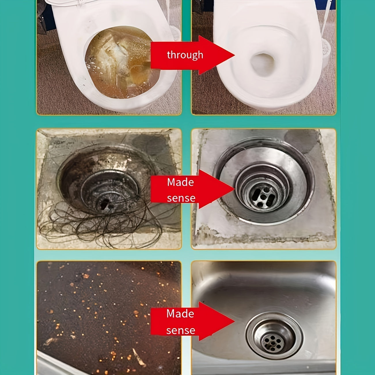 50g Pipe Dredging Agent for Kitchen & Plumbing Clogs