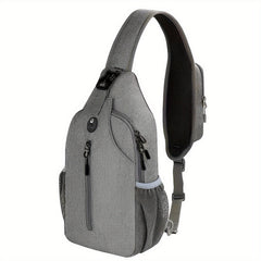 Sporty Chest Bag Zipper Crossbody Bag