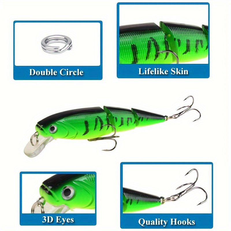 5pcs 110mm 14 7g Bionic Fishing Lure Hard Bait Minnow Lure Crankbait