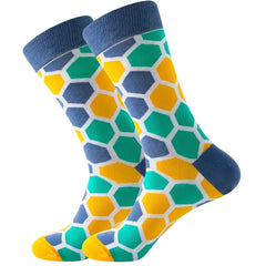 Stripe Colorful Street Calf Compression Socks Unisex
