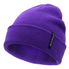 2pcs Label Patch Beanie Elastic Knit Hat Unisex Skull Cap Warm Couple Chemo Hats