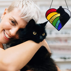 Rainbow Pet Sun Catcher Home Acrylic Ornament Window Hanging Decoration