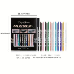 Colorful Eyeliner Pen Pearly Eyeshadow Pencil Gel Green Smudge Proof