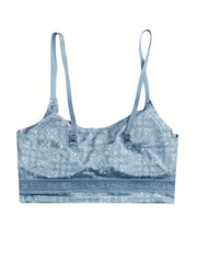 3pcs Floral Seamless Padded Cami Bra Set