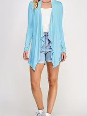 Open Front Long Sleeve Cardigan